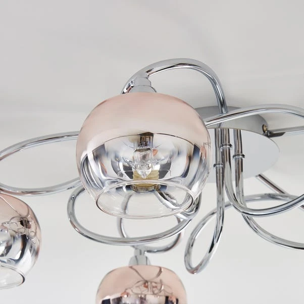 Seychelles 5 Light Flush Ceiling Light 5 Seychelles 5 Light Flush Ceiling Light - Image 3