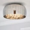 Seychelles Smoked Flush Ceiling Light 2 Seychelles Smoked Flush Ceiling Light -Dunelm 30690631