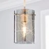 Grayson Smoked Glass Easy Fit Pendant Shade -Dunelm 30690661
