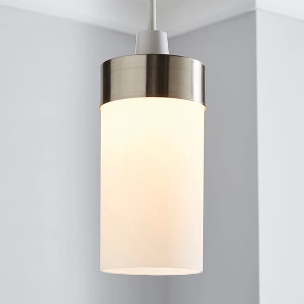 Ferris Satin Nickel Easy Fit Pendant Shade 3 Ferris Satin Nickel Easy Fit Pendant Shade