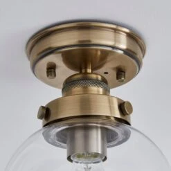 Broden Bathroom Flush Ceiling Light 12 Broden Bathroom Flush Ceiling Light -Dunelm 30713542 alt02
