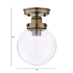 Broden Bathroom Flush Ceiling Light 15 Broden Bathroom Flush Ceiling Light -Dunelm 30713542 alt07