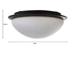 Lotto Bathroom Flush Ceiling Light -Dunelm 30713584 alt07