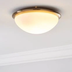 Lotto Bathroom Flush Ceiling Light -Dunelm 30713585