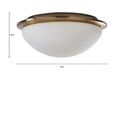 Lotto Bathroom Flush Ceiling Light -Dunelm 30713585 alt07