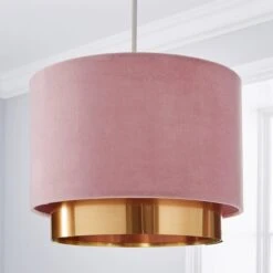 Nesa Two Tier Velvet Lamp Shade -Dunelm 30713649 alt01