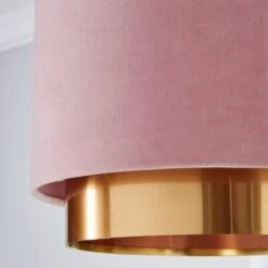 Nesa Two Tier Velvet Lamp Shade -Dunelm 30713649 alt02