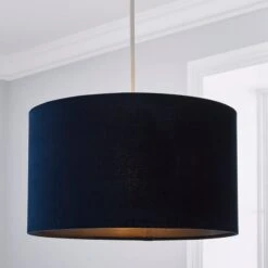 Nesa Velvet Lamp Shade -Dunelm 30713684