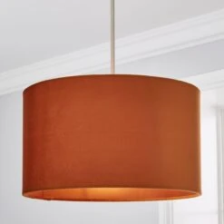 Nesa Velvet Lamp Shade -Dunelm 30713686