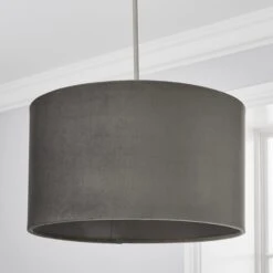 Nesa Velvet Lamp Shade -Dunelm 30713694 alt01