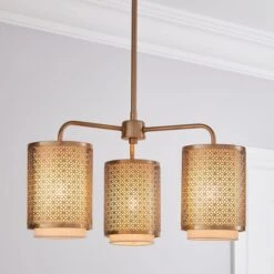 Vienna 3 Light Semi Flush Ceiling Light 19 Vienna 3 Light Semi Flush Ceiling Light -Dunelm 30713709