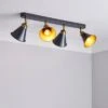 Logan Grey 4 Light Semi Flush Spotlight Bar 2 Logan Grey 4 Light Semi Flush Spotlight Bar -Dunelm 30713719