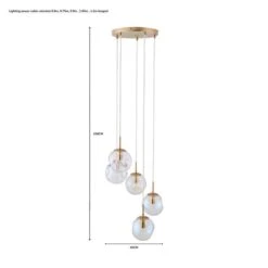 Alexis 5 Light Cluster Ceiling Light 41 Alexis 5 Light Cluster Ceiling Light -Dunelm 30713725 alt07