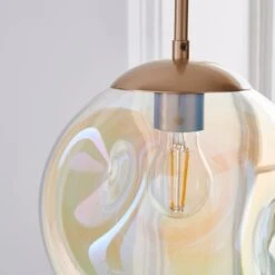 Alexis Glass Pendant Light -Dunelm 30713727 alt02