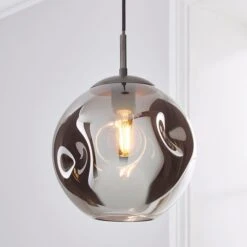 Alexis Glass Pendant Light -Dunelm 30713728