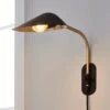 Savona Black Plug In Wall Light 2 Savona Black Plug In Wall Light -Dunelm 30713733