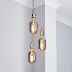 Charlie 3 Light Cluster Ceiling Light 17 Charlie 3 Light Cluster Ceiling Light -Dunelm 30713746