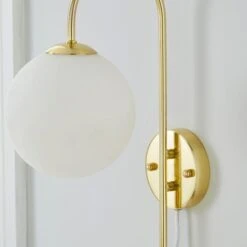 Gigi Plug In Wall Light With Shelf -Dunelm 30713789 alt02