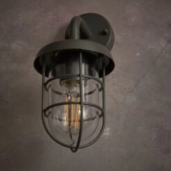 Barker Industrial Outdoor Wall Light 18 Barker Industrial Outdoor Wall Light -Dunelm 30730309 alt02