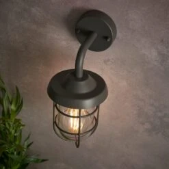 Barker Industrial Outdoor Wall Light 20 Barker Industrial Outdoor Wall Light -Dunelm 30730309 alt04