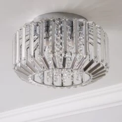 Chantilly Jewel Flush Ceiling Light 9 Chantilly Jewel Flush Ceiling Light -Dunelm 30730418 alt01