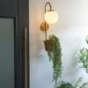 Naomi Outdoor Plant Pot Wall Light 1 Naomi Outdoor Plant Pot Wall Light -Dunelm 30730444