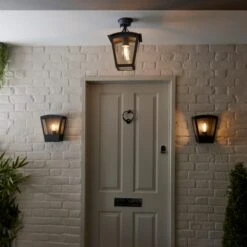 Leese Outdoor Semi Flush Porch Light 25 Leese Outdoor Semi Flush Porch Light -Dunelm 30730474 alt05