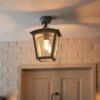 Leese Outdoor Semi Flush Porch Light 1 Leese Outdoor Semi Flush Porch Light -Dunelm 30730475