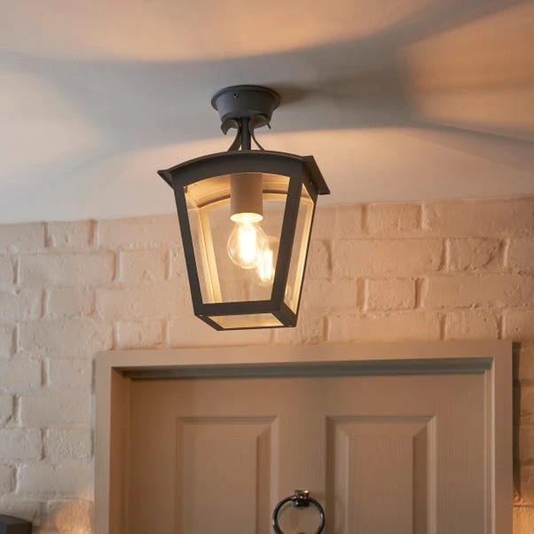 Leese Outdoor Semi Flush Porch Light 3 Leese Outdoor Semi Flush Porch Light