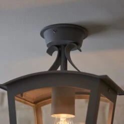 Leese Outdoor Semi Flush Porch Light 16 Leese Outdoor Semi Flush Porch Light -Dunelm 30730475 alt02