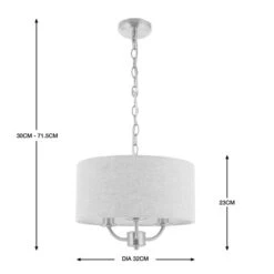 Preston 3 Light Ceiling Light -Dunelm 30730501 alt06