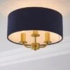 Preston 3 Light Flush Ceiling Light -Dunelm 30730507