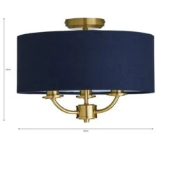 Preston 3 Light Flush Ceiling Light 28 Preston 3 Light Flush Ceiling Light -Dunelm 30730507 alt07