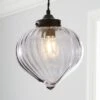 Voyager Smoked Glass Pendant Light 2 Voyager Smoked Glass Pendant Light -Dunelm 30730518