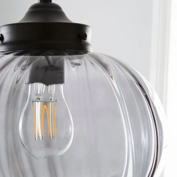 Voyager Smoked Glass Pendant Light 5 Voyager Smoked Glass Pendant Light - Image 3