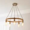 Shelley Rope 5 Light Hoop Ceiling Light 1 Shelley Rope 5 Light Hoop Ceiling Light -Dunelm 30730532