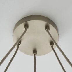 Shelley Rope 5 Light Hoop Ceiling Light 11 Shelley Rope 5 Light Hoop Ceiling Light -Dunelm 30730532 alt03