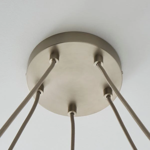 Shelley Rope 5 Light Hoop Ceiling Light 6 Shelley Rope 5 Light Hoop Ceiling Light - Image 4