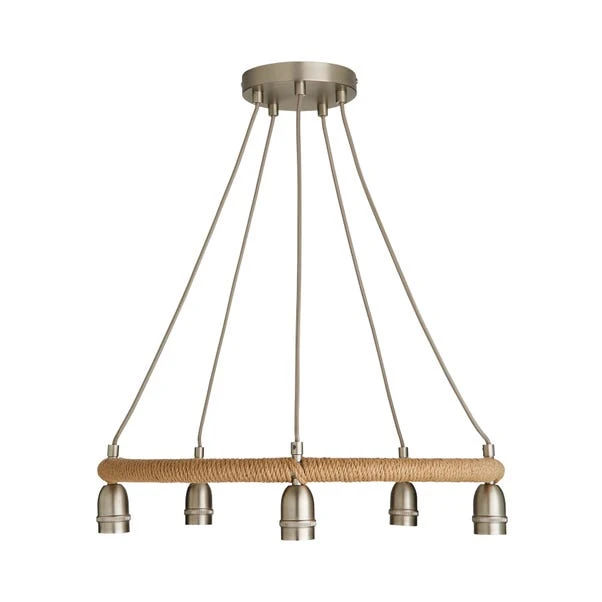 Shelley Rope 5 Light Hoop Ceiling Light 7 Shelley Rope 5 Light Hoop Ceiling Light - Image 5
