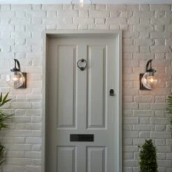 Twain Outdoor Globe Glass Wall Light 27 Twain Outdoor Globe Glass Wall Light -Dunelm 30730558 alt05