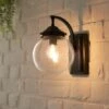 Twain Globe Glass Compact Outdoor Wall Light 1 Twain Globe Glass Compact Outdoor Wall Light -Dunelm 30730561