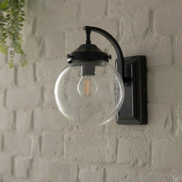Twain Globe Glass Compact Outdoor Wall Light 4 Twain Globe Glass Compact Outdoor Wall Light - Image 2