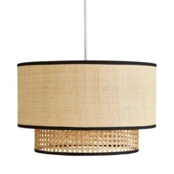 Malika Cane 2 Tier Easy Fit Pendant Shade 10 Malika Cane 2 Tier Easy Fit Pendant Shade -Dunelm 30730579 alt05