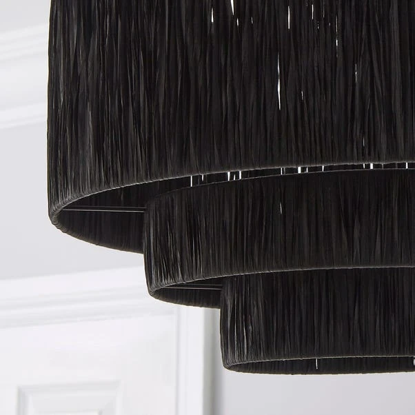 Ruolan Raffia 3 Tier Pendant Shade 11 Ruolan Raffia 3 Tier Pendant Shade - Image 9