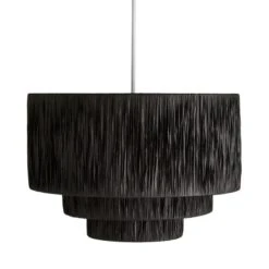 Ruolan Raffia 3 Tier Pendant Shade 21 Ruolan Raffia 3 Tier Pendant Shade -Dunelm 30730587 alt05