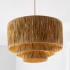Ruolan Raffia 3 Tier Pendant Shade -Dunelm 30730588