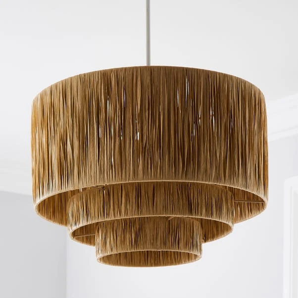 Ruolan Raffia 3 Tier Pendant Shade 4 Ruolan Raffia 3 Tier Pendant Shade - Image 2