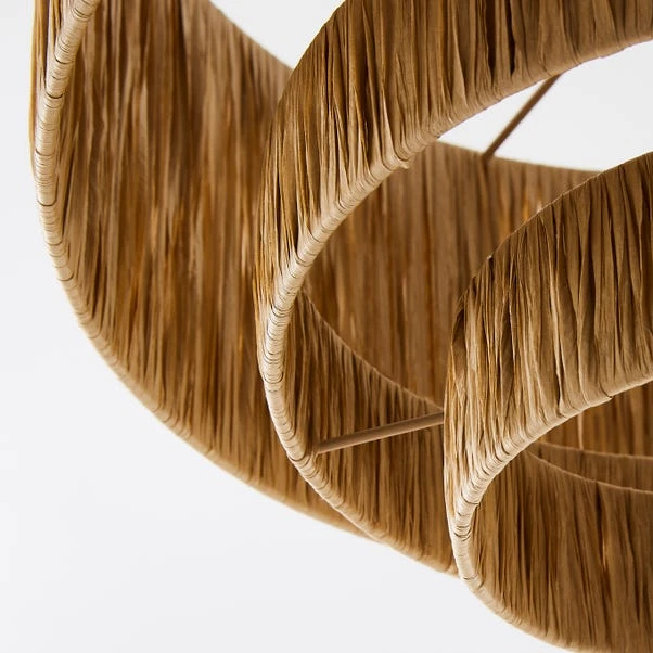 Ruolan Raffia 3 Tier Pendant Shade 6 Ruolan Raffia 3 Tier Pendant Shade - Image 4