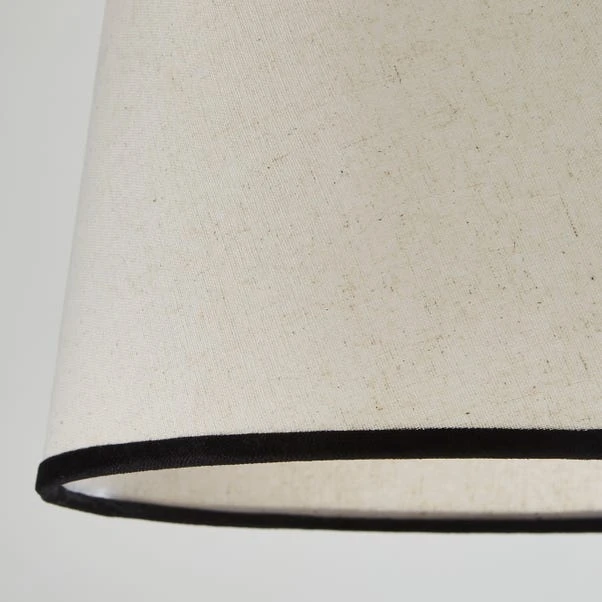 Liza Linen Trim Tapered Lamp Shade 5 Liza Linen Trim Tapered Lamp Shade - Image 3