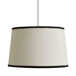 Liza Linen Trim Tapered Lamp Shade 10 Liza Linen Trim Tapered Lamp Shade -Dunelm 30730590 alt05